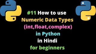 How to use Numeric Data Types int float complex in Python in Hindi Python DataType