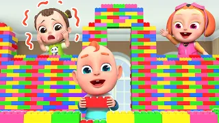 Let's Build A LEGO Castle! | Yes Yes Playground Song | More Rosoo Nursery Rhymes & Kids Songs