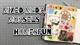August 2026 Journal Play - Mixed Media Morsels Homespun