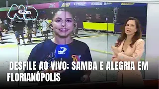 Desfile das escolas de samba de Florianópolis começa às 21h com transmissão ao vivo