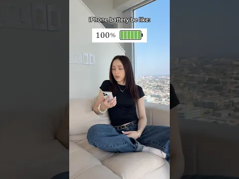 Video Thumbnail: iPhone battery 🔋🪫#elsarca #tiktok