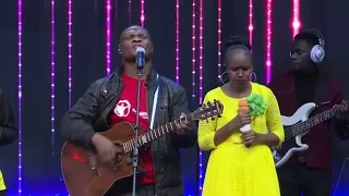 Boaz Danken with Kingdom Seekers Worship team Haufananishwi in Nakuru Kenya #GloryandHonortoJESUS
