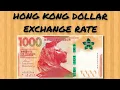 Hong Kong Dollar HKD Exchange Rate Dollar To Peso Dollar To Rupee HKD To USD