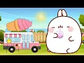 Download Lagu Molang - Funny Cartoons | Yummy Food Truck | Full Episodes