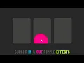 How to create cursor In Out Ripple Effect using CSS JAVASCRIPT