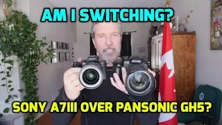 Sony A7iii vs Panasonic GH5.  Am I switching to Sony? Yes. But my GH5 still beats it at some things.