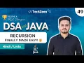 DSA Tutorial Recursion Finally Made EASY Base Case Call Stack Loop vs Recursion 2026