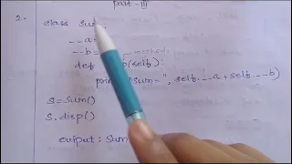 12th Computer - classes and Questions