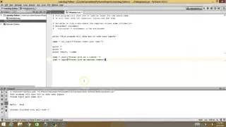 Python 2 - Taking Inputs and Assignment Statements