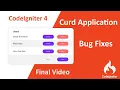 Codeigniter 4 CRUD Application in Hindi Bug Fixes - Part 4