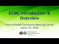 Informational Community Meetings Introduction Overview