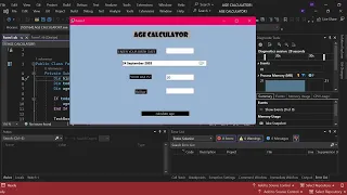 Age Calculator using VB NET