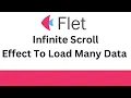 Flet Tutorial - Create Infinite Scrolling