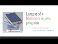 java program to find largest of 4 numbers