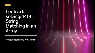 Leetcode solving 1408 String Matching in an Array
