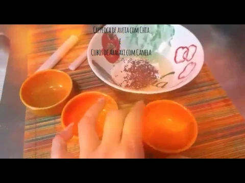 CREPIOCA DE AVEIA COM CHIA E ABACAXI COM CANELA (BAIXO ÍNDICE GLICÊMICO)