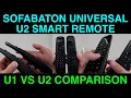 SofaBaton Remote U1 vs U2 Comparison Universal Smart Remotes
