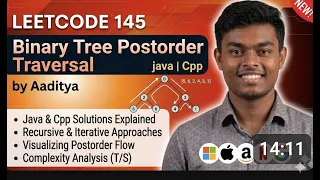 Leetcode 145 Binary Tree Postorder Traversal Java Cpp