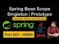 Spring Bean Scope Singleton Prototype how to configure scope spring tutorial in hindi