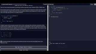Comparison with the Equality Operator - Free Code Camp Help