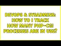 DevOps SysAdmins How to I track how many php-cgi processes are in use