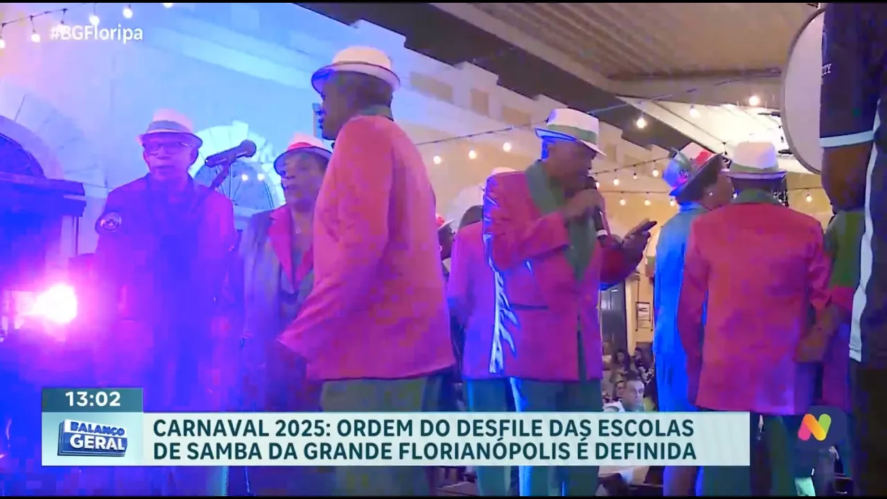 Carnaval 2025: ordem dos desfiles das escolas de samba na Grande Florianópolis Definida
