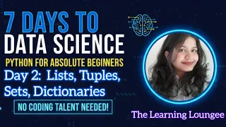Day 2 Lists Tuples Sets Dictionaries Python for Data Science