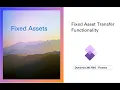 Fixed Asset Transfer function - D365 Finance