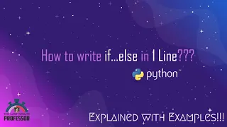 Writing if else in 1 Line of Python Code