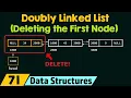 Doubly Linked List Deleting the First Node