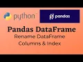 How to Rename Column Name and Index Name in Pandas DataFrame