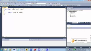 JavaScript Coding using Visual Studio