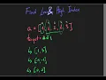 Find Low and High Index in a Sorted Array
