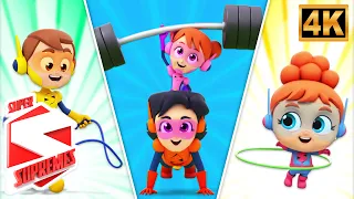 Kids Exercise Song | Jump, Stretch & Move Along by Super Supremes