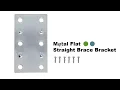 Mending Joining Plates Repair Fixing Bracket Connector 2- X1- HOWTOOL Hardware