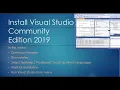 Visual Studio Community 2019 Install with C Visual Basic