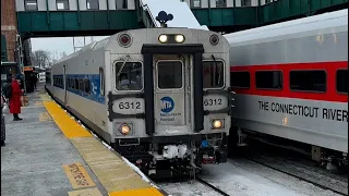Ride on Metro North Super Express from Poughkeepsie to GCT thru snow 25