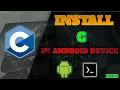 How to code C language in Android How to run C language program in Android using Termux