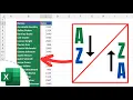 How to Sort Alphabetically in Excel