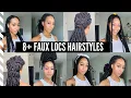 HOW TO STYLE 30 FAUX LOCS 8 WAYS QUICK EASY Cute Summer Hairstyles Type 4 Hair Rae Jaziel