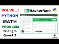 Triangle Quest 2 Math HackerRank problem in python hindi salutation TasinCoder