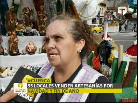 55 locales venden artesanías por navidad y fin de año