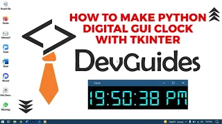 How to create a Digital Clock using Python and Tkinter Python Project for beginners