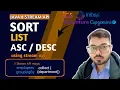 Sort a List in Ascending Descending Order using Java Stream API Java 8 Interview Question
