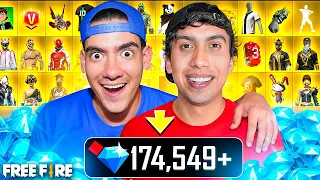 LE REGALE +60 MIL DIAMANTES A ABRAHAHAM EN FREE FIRE Y SE SORPRENDIÓ !! - TheDonato