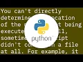How do I get the path of the current executed file in Python