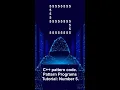 C pattern code Pattern Programs Tutorial Number 5