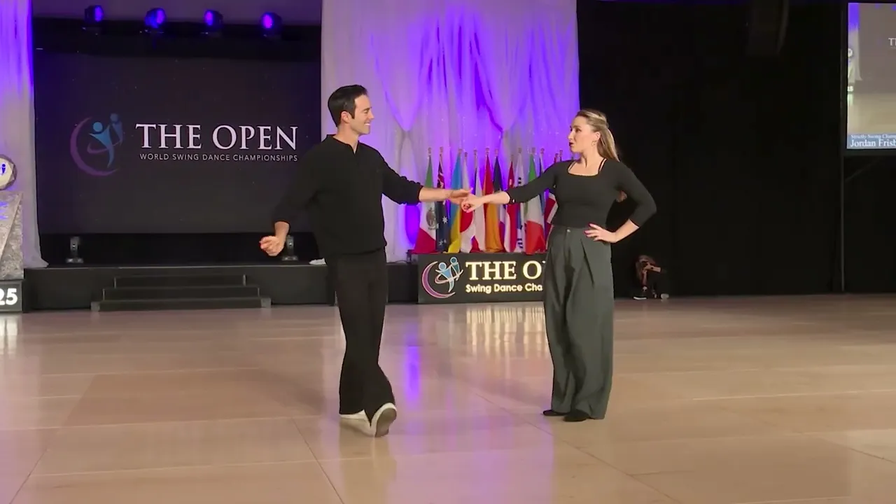 Jordan Frisbee and Victoria Henk - 2nd Place Strictly Swing - Champions - The Open 2025