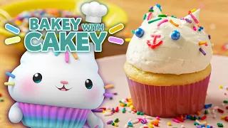 Cakey Makes the CUTEST Birt ay Cupcakes BAKEY WITH CAKEY