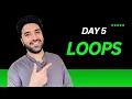 Day 5 Python Loops For While Loops Explained in Urdu Python Programming Course